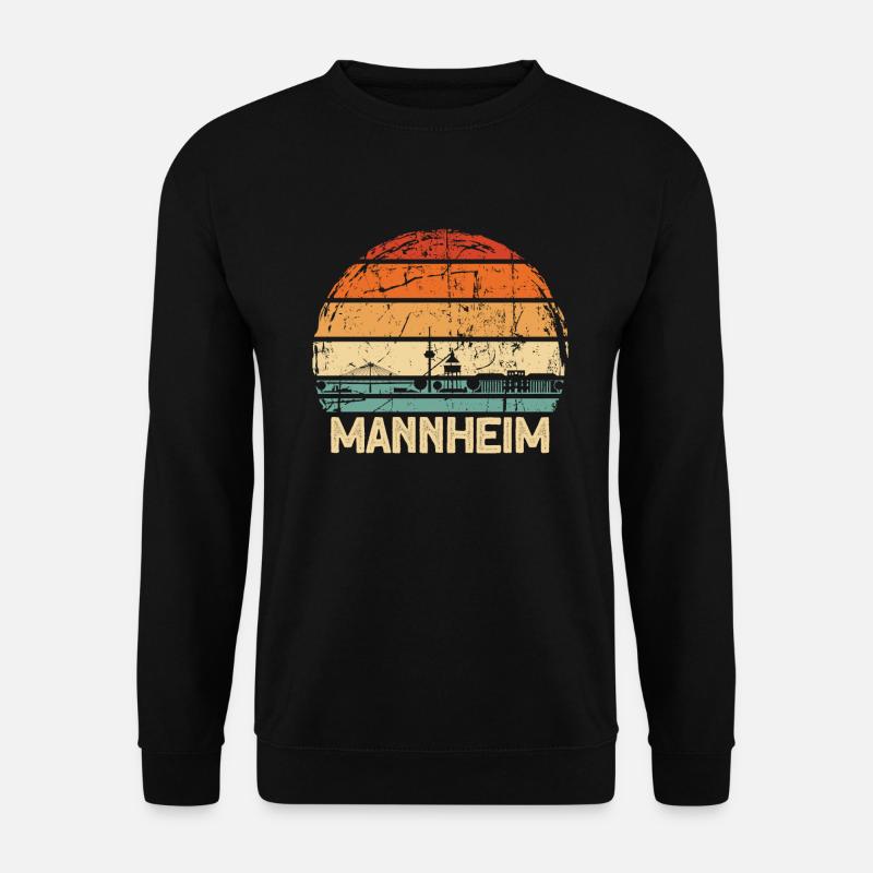Mannheim Skyline - Unisex Pullover - Schwarz