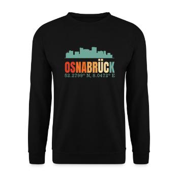 Oldenburg Skyline - Unisex Sweatshirt - black - Front - Alina (178cm) & Michal (187cm)