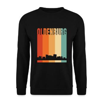 Oldenburg Skyline - Unisex Sweatshirt - black - Front - Alina (178cm) & Michal (187cm)