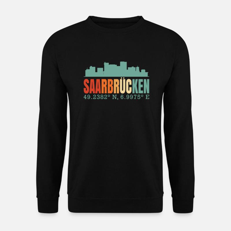 Saarbrücken Skyline - Unisex Pullover - Schwarz