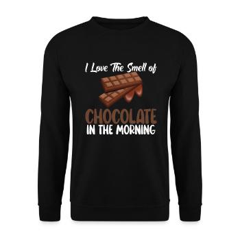 Chocolate Lover Gifts - Unisex Sweatshirt - black - Front - Alina (178cm) & Michal (187cm)