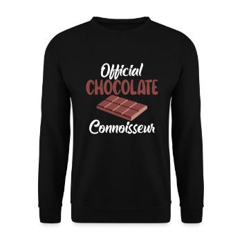 Cadeaux pour amateurs de chocolat - Sweat-shirt Unisexe - noir - Devant - Alina (178cm) & Michal (187cm)