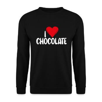 Cadeaux pour amateurs de chocolat - Sweat-shirt Unisexe - noir - Devant - Alina (178cm) & Michal (187cm)