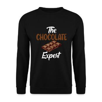 Cadeaux pour amateurs de chocolat - Sweat-shirt Unisexe - noir - Devant - Alina (178cm) & Michal (187cm)