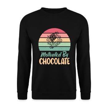 Cadeaux pour amateurs de chocolat - Sweat-shirt Unisexe - noir - Devant - Alina (178cm) & Michal (187cm)
