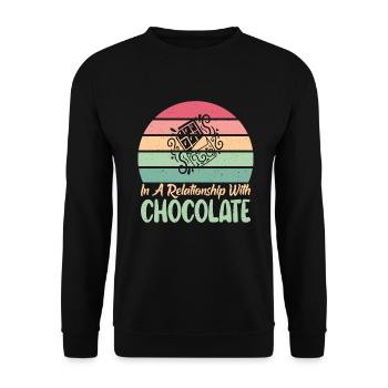 Cadeaux pour amateurs de chocolat - Sweat-shirt Unisexe - noir - Devant - Alina (178cm) & Michal (187cm)