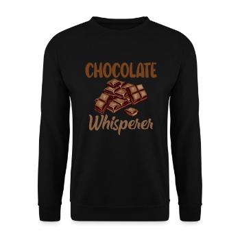 Cadeaux pour amateurs de chocolat - Sweat-shirt Unisexe - noir - Devant - Alina (178cm) & Michal (187cm)