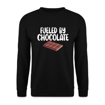 Chocolate Lover Gifts - Unisex Sweatshirt - black - Front - Alina (178cm) & Michal (187cm)