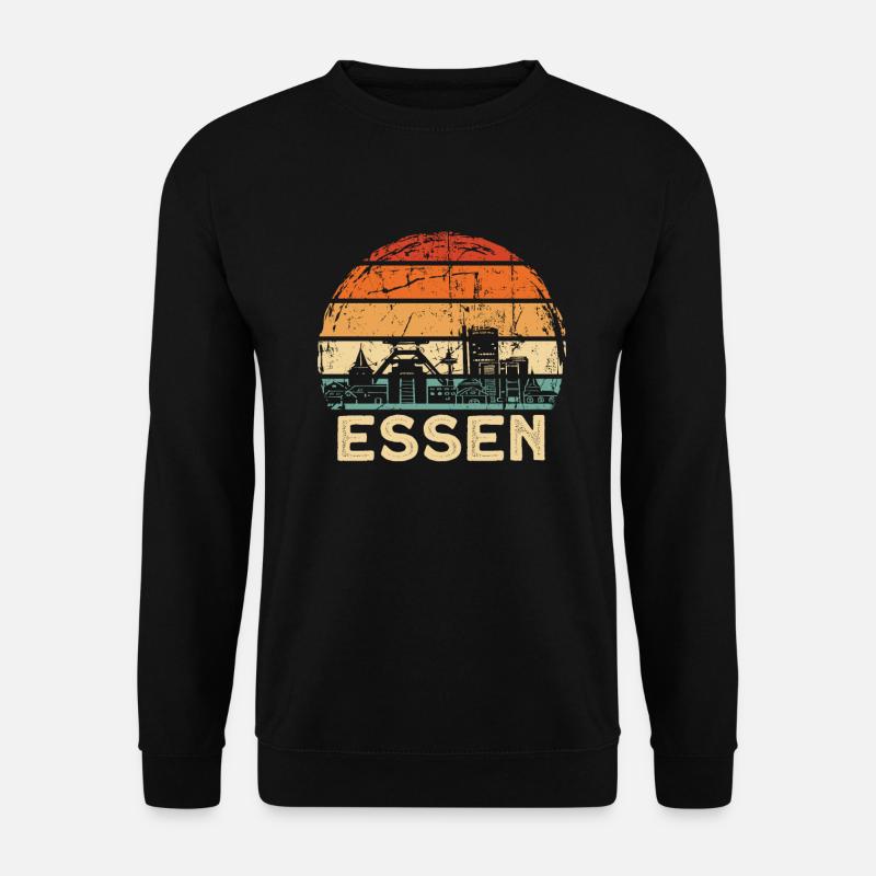 Essen - Unisex Pullover - Schwarz