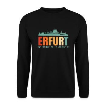 Erfurt - Sweat-shirt Unisexe - noir - Devant - Alina (178cm) & Michal (187cm)
