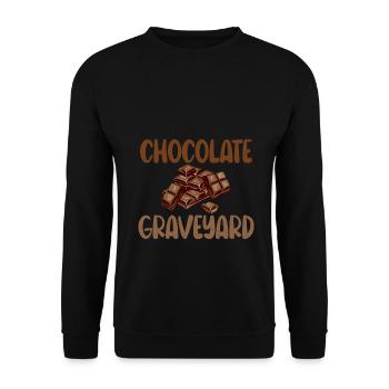 Cadeaux pour amateurs de chocolat - Sweat-shirt Unisexe - noir - Devant - Alina (178cm) & Michal (187cm)