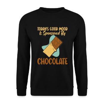 Cadeaux pour amateurs de chocolat - Sweat-shirt Unisexe - noir - Devant - Alina (178cm) & Michal (187cm)