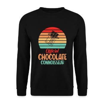 Chocolate Lover Gifts - Unisex Sweatshirt - black - Front - Alina (178cm) & Michal (187cm)