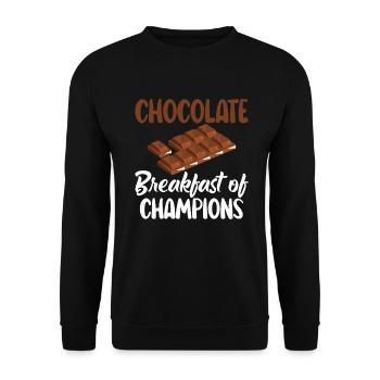 Cadeaux pour amateurs de chocolat - Sweat-shirt Unisexe - noir - Devant - Alina (178cm) & Michal (187cm)