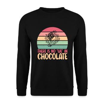 Cadeaux pour amateurs de chocolat - Sweat-shirt Unisexe - noir - Devant - Alina (178cm) & Michal (187cm)