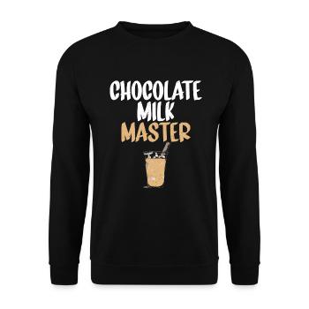 Cadeaux pour amateurs de lait au chocolat - Sweat-shirt Unisexe - noir - Devant - Alina (178cm) & Michal (187cm)