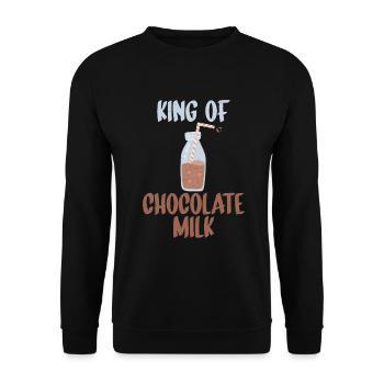 Cadeaux pour amateurs de lait au chocolat - Sweat-shirt Unisexe - noir - Devant - Alina (178cm) & Michal (187cm)