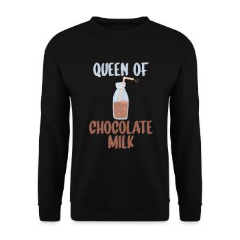 Cadeaux pour amateurs de lait au chocolat - Sweat-shirt Unisexe - noir - Devant - Alina (178cm) & Michal (187cm)