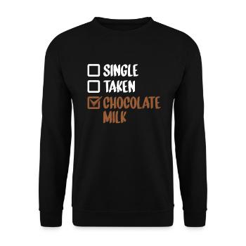Cadeaux pour amateurs de lait au chocolat - Sweat-shirt Unisexe - noir - Devant - Alina (178cm) & Michal (187cm)