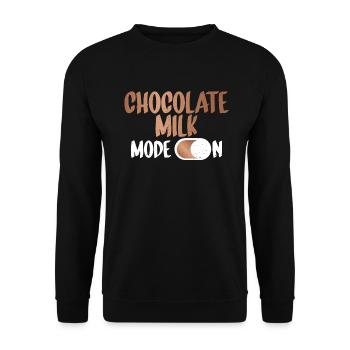 Cadeaux pour amateurs de lait au chocolat - Sweat-shirt Unisexe - noir - Devant - Alina (178cm) & Michal (187cm)