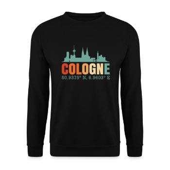 Cologne - Unisex Sweatshirt - black - Front - Alina (178cm) & Michal (187cm)