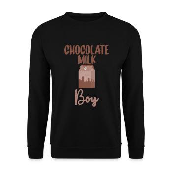 Cadeaux pour amateurs de lait au chocolat - Sweat-shirt Unisexe - noir - Devant - Alina (178cm) & Michal (187cm)