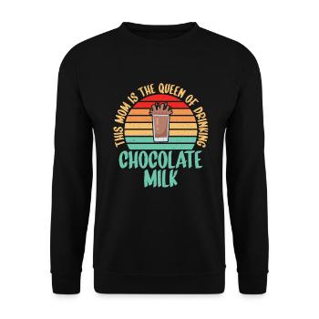 Cadeaux pour amateurs de lait au chocolat - Sweat-shirt Unisexe - noir - Devant - Alina (178cm) & Michal (187cm)