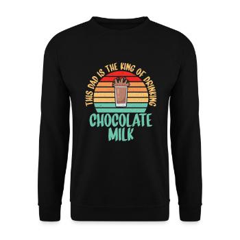 Cadeaux pour amateurs de lait au chocolat - Sweat-shirt Unisexe - noir - Devant - Alina (178cm) & Michal (187cm)