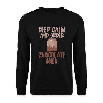 Cadeaux pour amateurs de lait au chocolat - Sweat-shirt Unisexe - noir - Devant - Alina (178cm) & Michal (187cm)