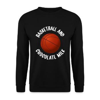 Cadeaux pour amateurs de lait au chocolat - Sweat-shirt Unisexe - noir - Devant - Alina (178cm) & Michal (187cm)