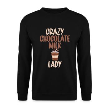 Cadeaux pour amateurs de lait au chocolat - Sweat-shirt Unisexe - noir - Devant - Alina (178cm) & Michal (187cm)