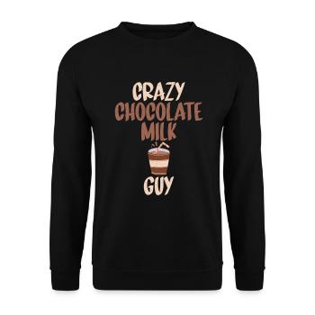 Cadeaux pour amateurs de lait au chocolat - Sweat-shirt Unisexe - noir - Devant - Alina (178cm) & Michal (187cm)