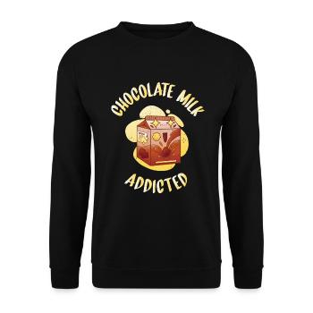Cadeaux pour amateurs de lait au chocolat - Sweat-shirt Unisexe - noir - Devant - Alina (178cm) & Michal (187cm)