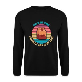 Cadeaux pour amateurs de lait au chocolat - Sweat-shirt Unisexe - noir - Devant - Alina (178cm) & Michal (187cm)