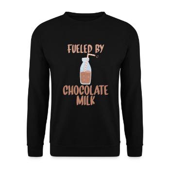 Cadeaux pour amateurs de lait au chocolat - Sweat-shirt Unisexe - noir - Devant - Alina (178cm) & Michal (187cm)