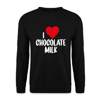 Cadeaux pour amateurs de lait au chocolat - Sweat-shirt Unisexe - noir - Devant - Alina (178cm) & Michal (187cm)