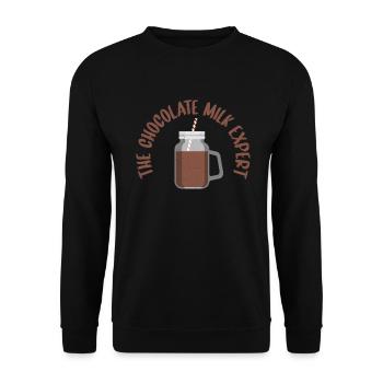 Cadeaux pour amateurs de lait au chocolat - Sweat-shirt Unisexe - noir - Devant - Alina (178cm) & Michal (187cm)