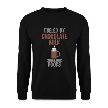 Cadeaux pour amateurs de lait au chocolat - Sweat-shirt Unisexe - noir - Devant - Alina (178cm) & Michal (187cm)
