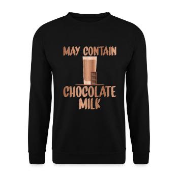 Cadeaux pour amateurs de lait au chocolat - Sweat-shirt Unisexe - noir - Devant - Alina (178cm) & Michal (187cm)