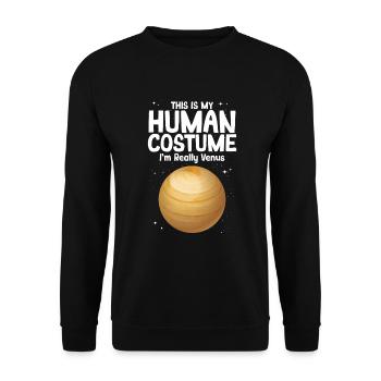 Venus - Unisex Sweatshirt - black - Front - Alina (178cm) & Michal (187cm)