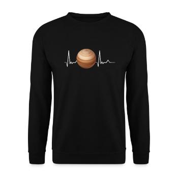 Jupiter - Unisex Pullover - Schwarz - Vorne - Alina (178cm) & Michal (187cm)