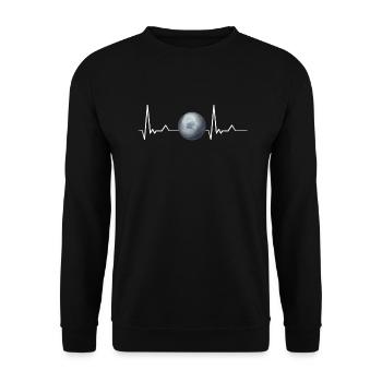 Pluto - Unisex Sweatshirt - black - Front - Alina (178cm) & Michal (187cm)