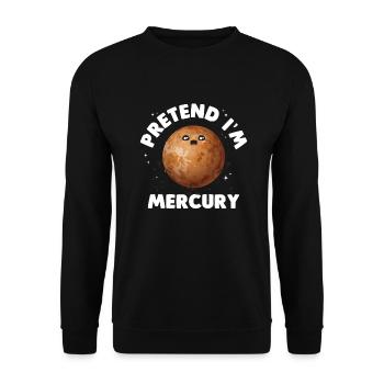 Mercury - Unisex Sweatshirt - black - Front - Alina (178cm) & Michal (187cm)