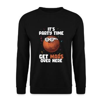 Mars - Unisex Sweatshirt - black - Front - Alina (178cm) & Michal (187cm)