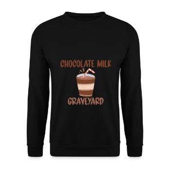 Cadeaux pour amateurs de lait au chocolat - Sweat-shirt Unisexe - noir - Devant - Alina (178cm) & Michal (187cm)