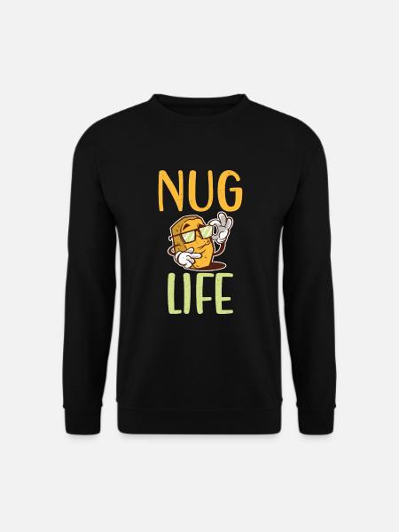 Chicken Nugget Geschenke - Unisex Pullover - Schwarz