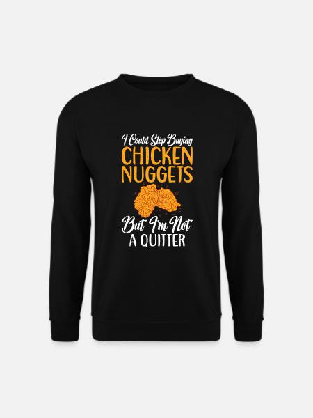 Chicken Nugget Geschenke - Unisex Pullover - Schwarz