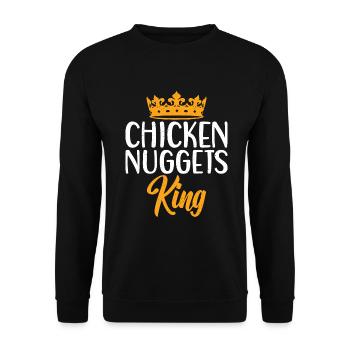 Cadeaux de pépites de poulet - Sweat-shirt Unisexe - noir - Devant - Alina (178cm) & Michal (187cm)