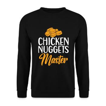 Chicken Nugget Gifts - Unisex Sweatshirt - black - Front - Alina (178cm) & Michal (187cm)