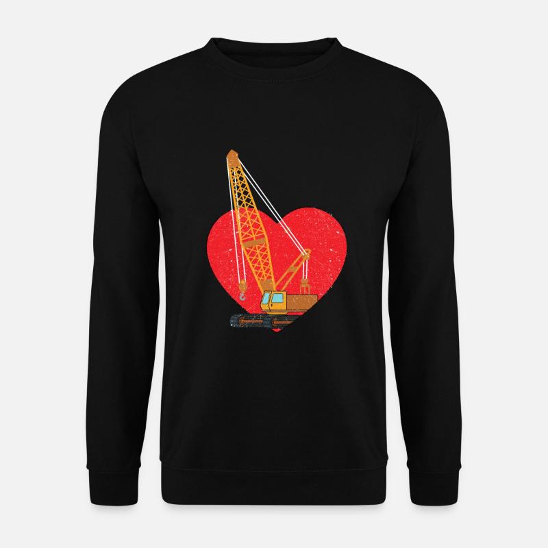 Kranführer Kran Geschenk - Unisex Pullover - Schwarz